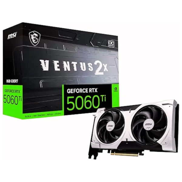 MSI Placa Gráfica Gaming RTX 5060 Ti 8G Ventus 2X OC Plus